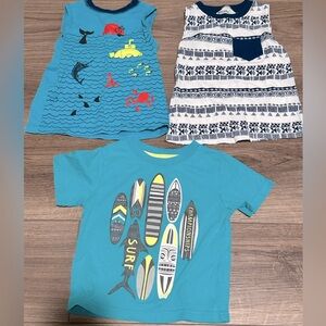 Boys 2T Bundle of Surfer Beach T-Shirts